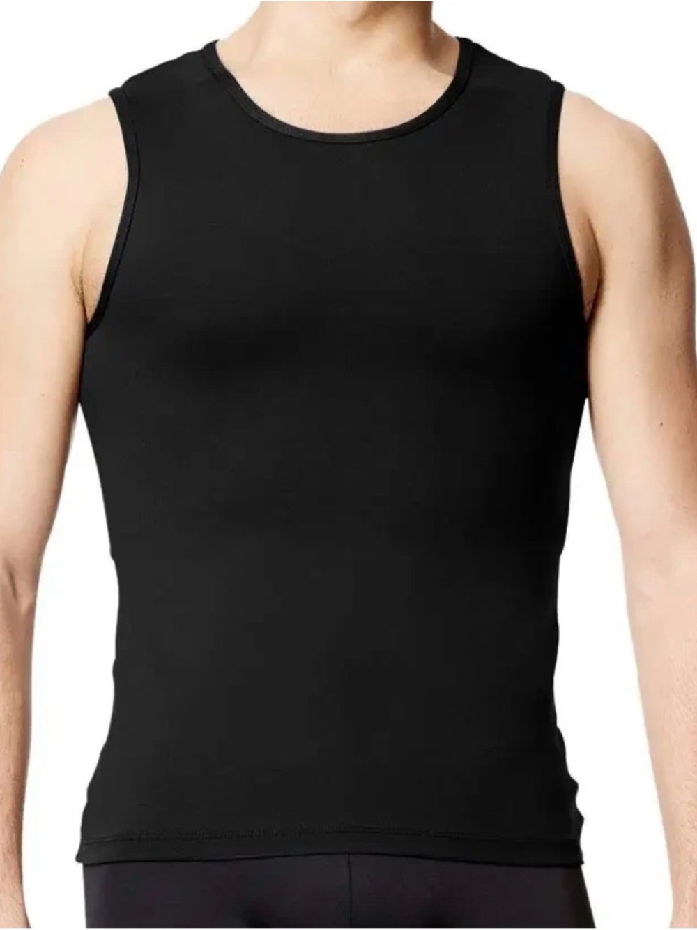 Lulli Dancewear Mens Microfiber Tank Dance Top Leo Lub310M Black NWT Size XL